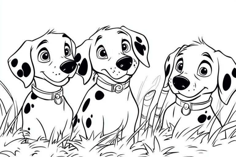 101 Dalmatians Coloring Pages : Unleash Your Inner Artist with Spot-tastic Fun