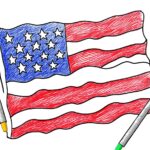 American Flag Coloring Pages : Color the Stars and Stripes