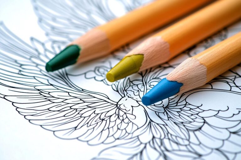Angel Coloring Pages : Coloring Fun with Heavenly Designs
