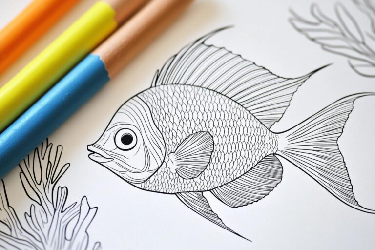 Anglefish Coloring Pages : Color Your Way to the Ocean