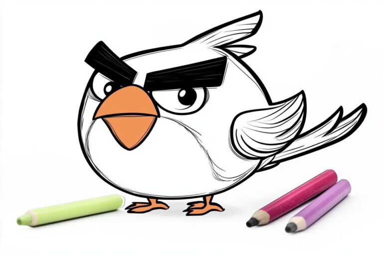 Angry Birds Coloring Pages : Fun for Kids, Free Printable Pages