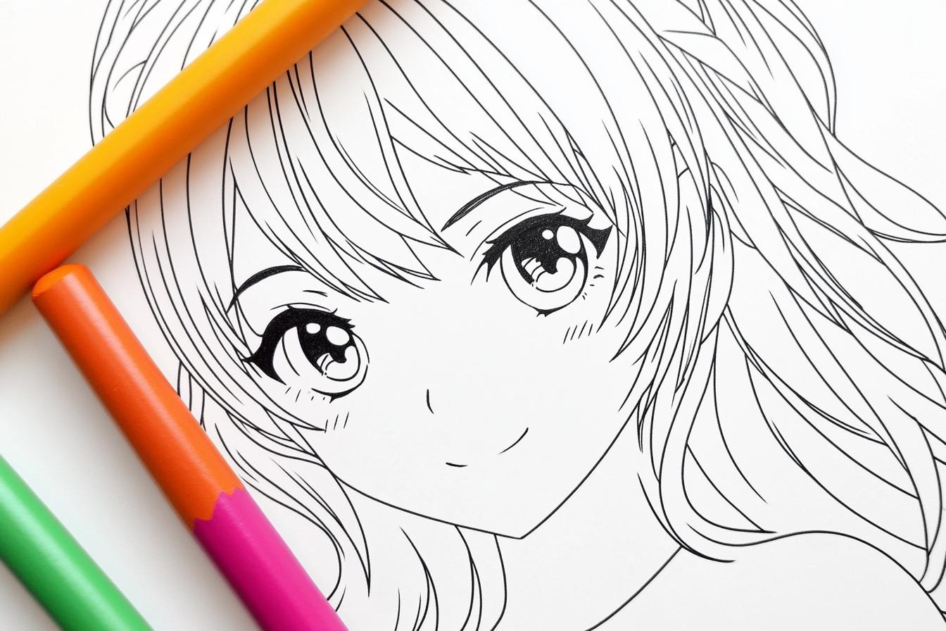 Free Printable PDF Anime Coloring Pages