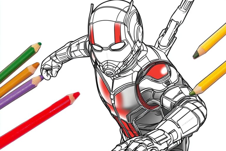 Ant Man Coloring Pages : Color Your Way Into the Ant-Sized World