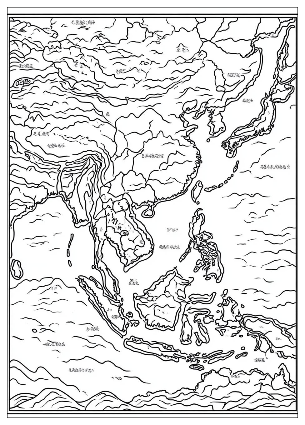asia_map_coloring_pages_18