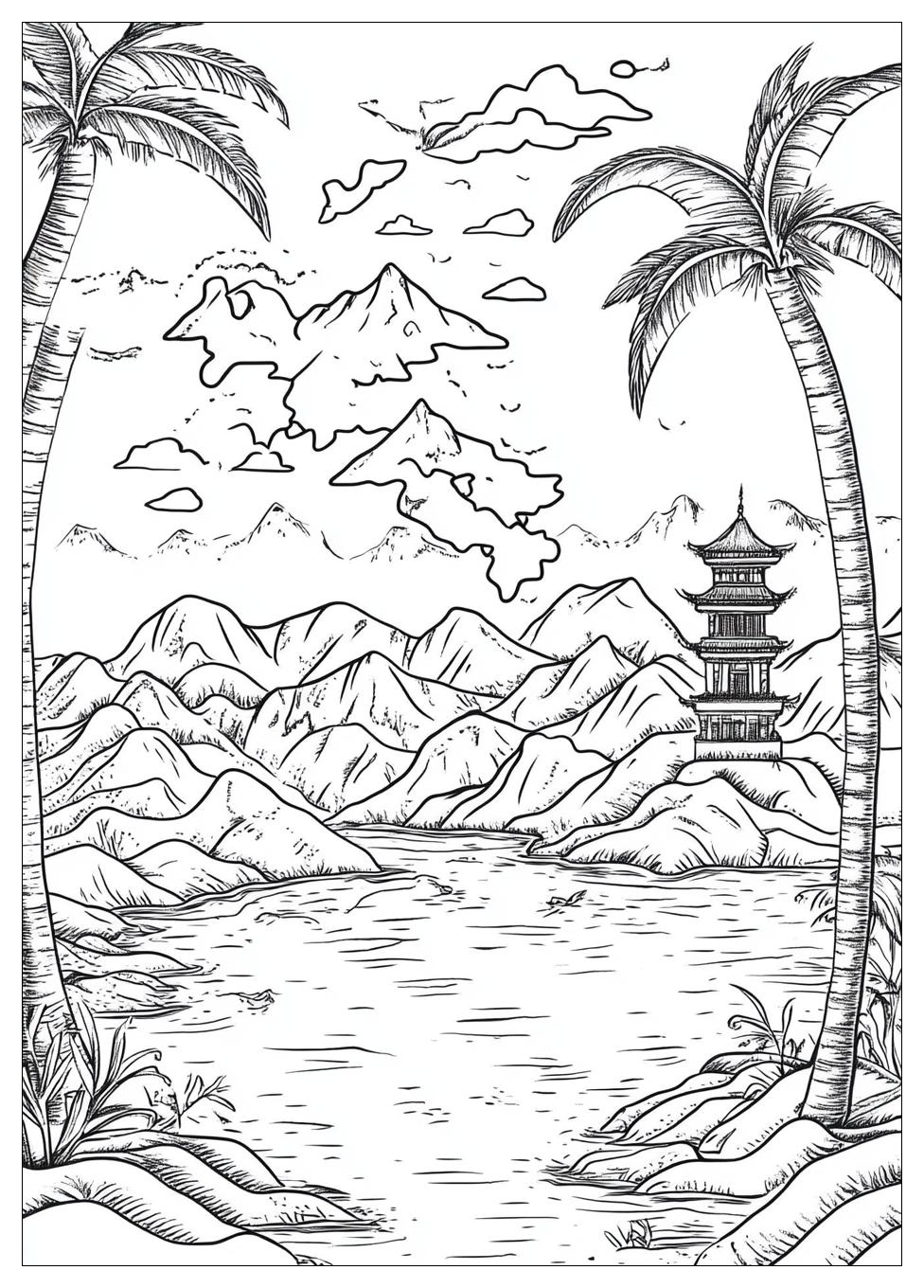 asia_map_coloring_pages_2