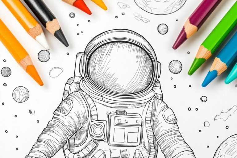 Astronaut Coloring Pages : Blast Off to Fun and Learning