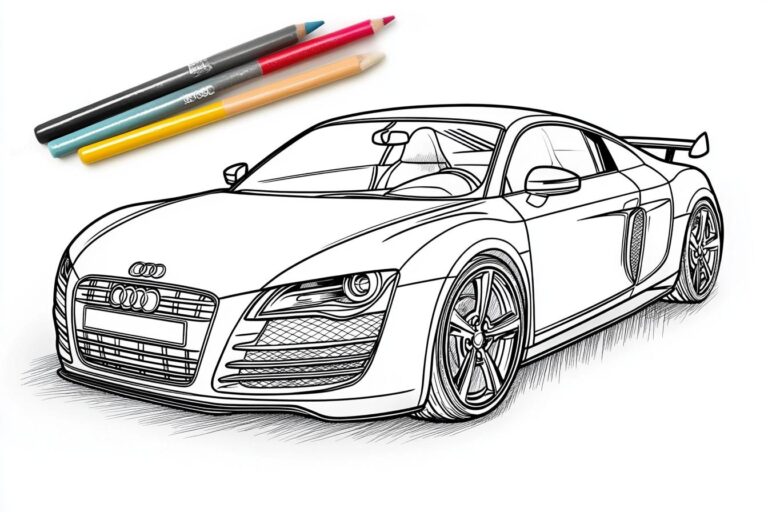 Audi Coloring Pages : Color Your Dream Car
