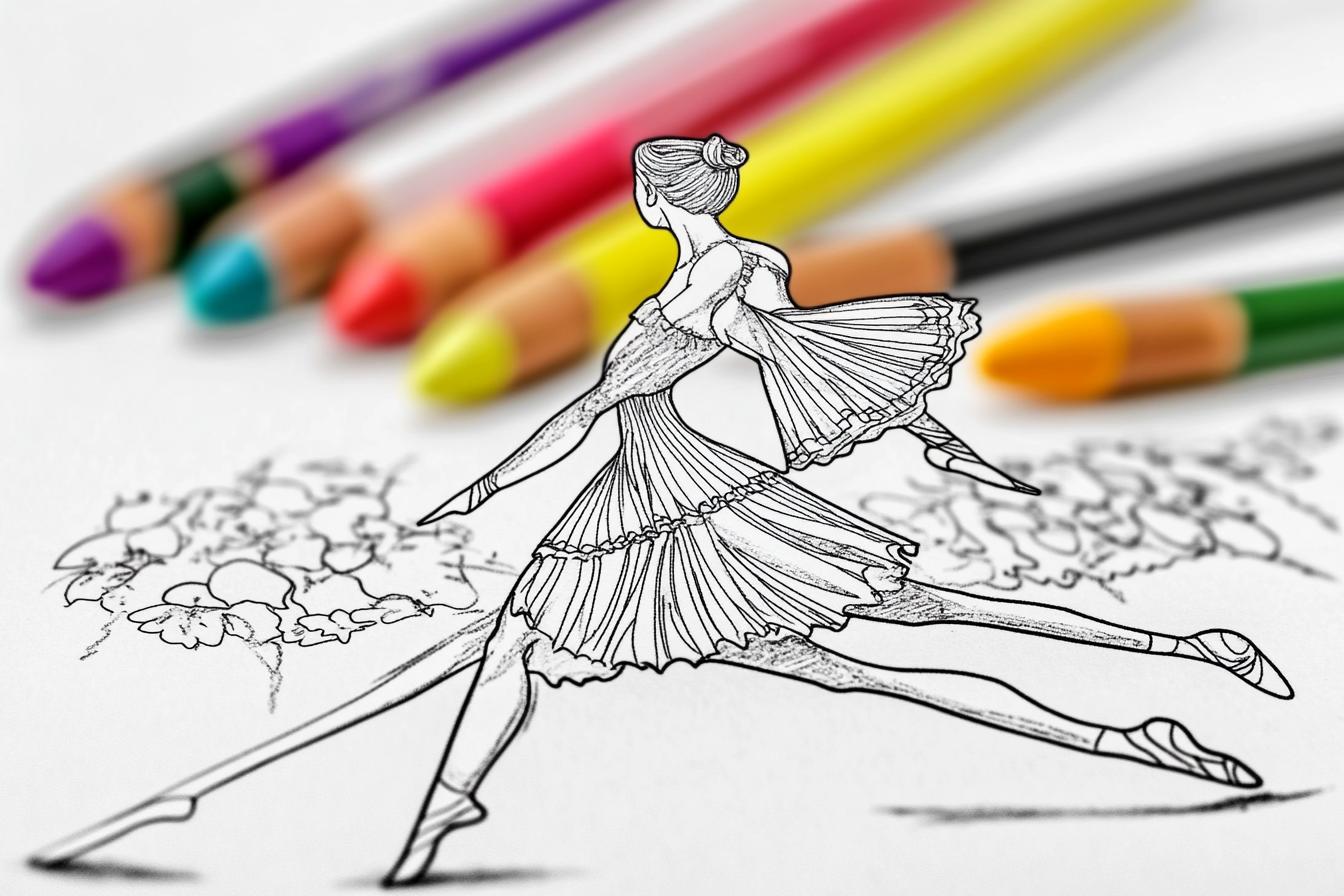 Ballerina Coloring Pages Free Printable PDF Ballerina Coloring Pages