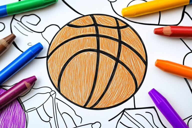 Basketball Coloring Pages : Fun & Educational Activity for Kids