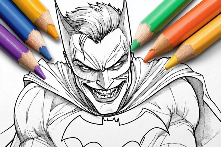 Batman and Joker Coloring Pages : Unleash Your Inner Artist
