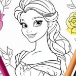 Belle Coloring Pages : Color Your Way into Beauty and the Beast