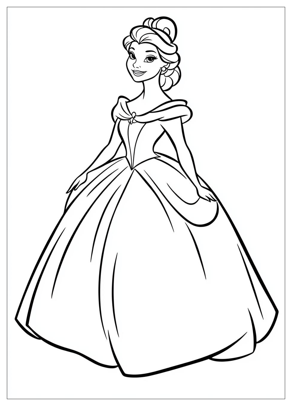 belle_coloring_pages_1