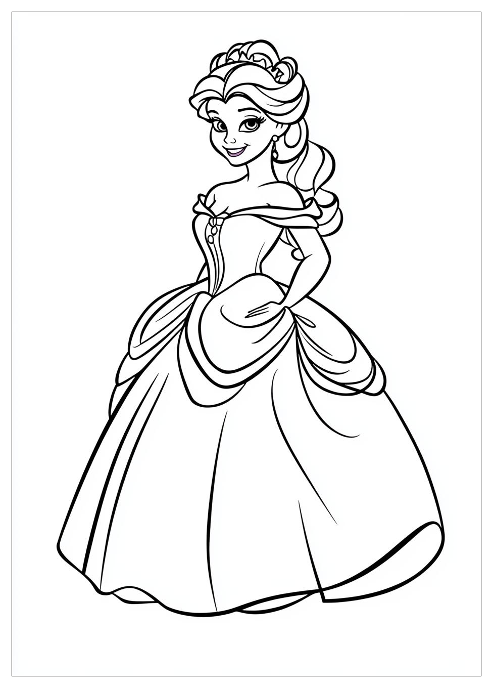 belle_coloring_pages_2