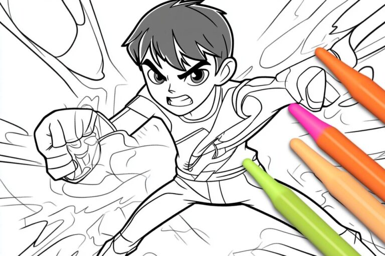 Ben 10 Coloring Pages : Unleash Your Inner Hero