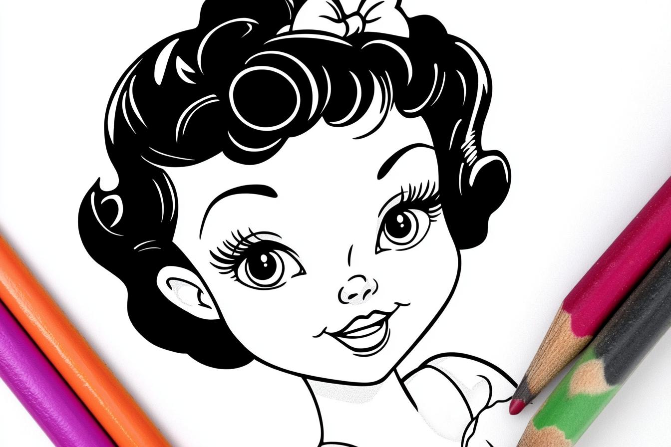 Betty Boop Coloring Pages Free Printable PDF Betty Boop Coloring Pages