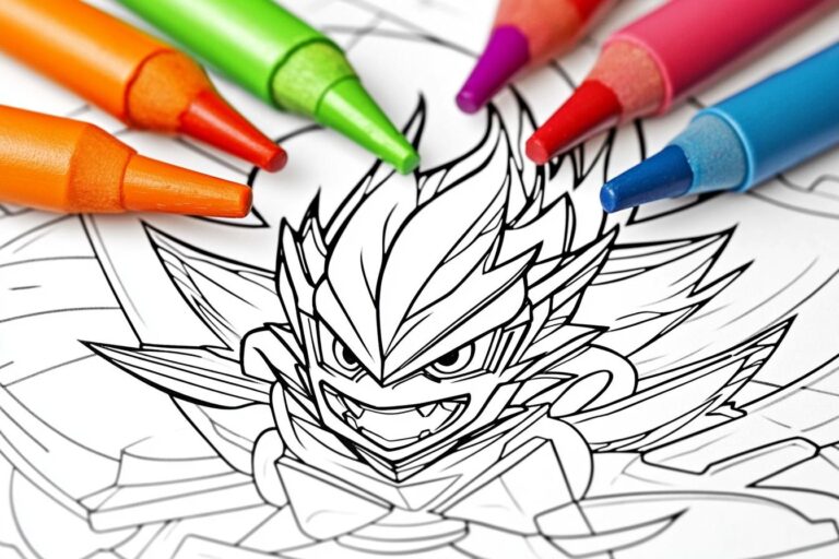 Beyblade Coloring Pages : Unleash Your Inner Beyblader