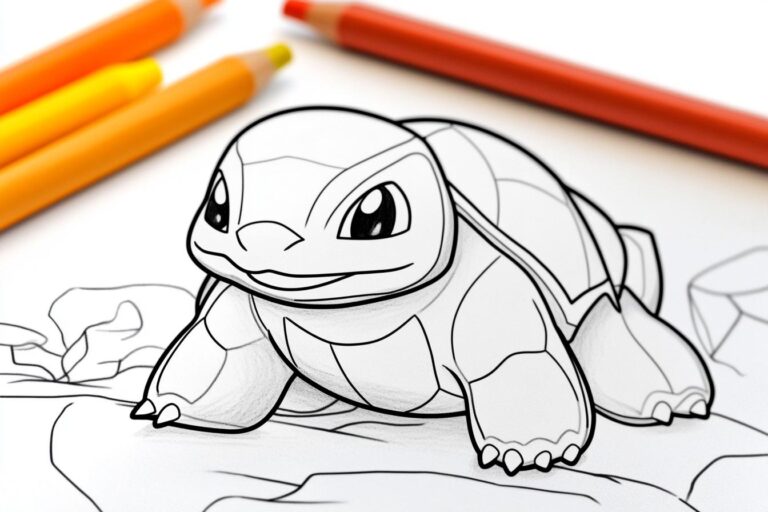 Blastoise Coloring Pages : Coloring Fun for Pokemon Fans