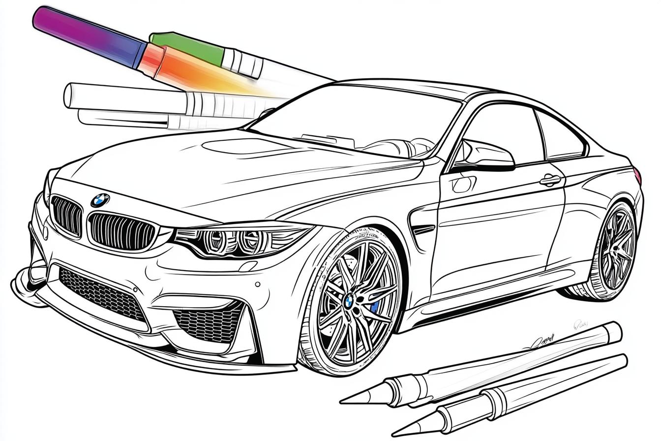 BMW Coloring Pages Free Printable PDF BMW Coloring Pages