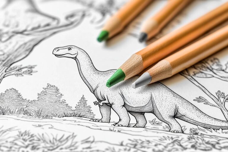 Brachiosaurus Coloring Pages : Fun and Educational Dinosaur Coloring