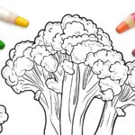 Broccoli Coloring Pages : Fun & Educational Art for Kids