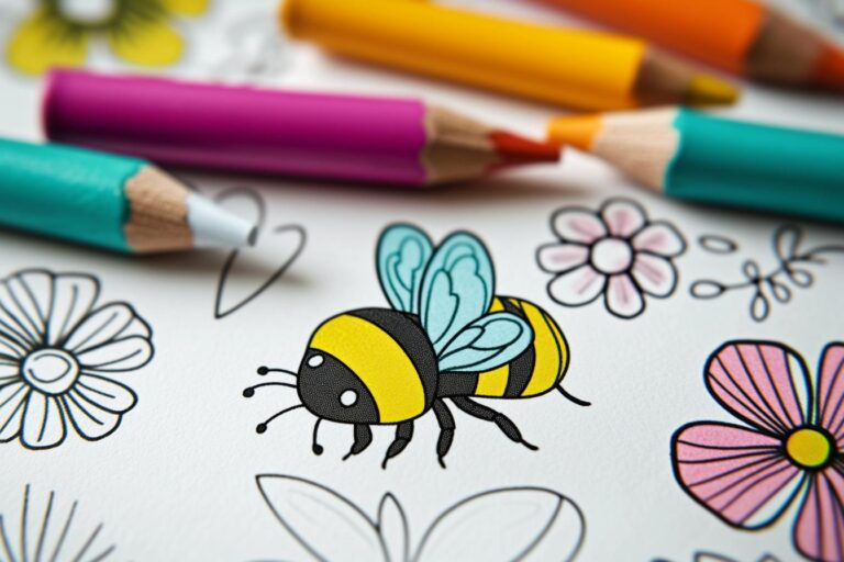 Bumblebee Coloring Pages : Coloring Fun for Kids with Printable Bee Designs