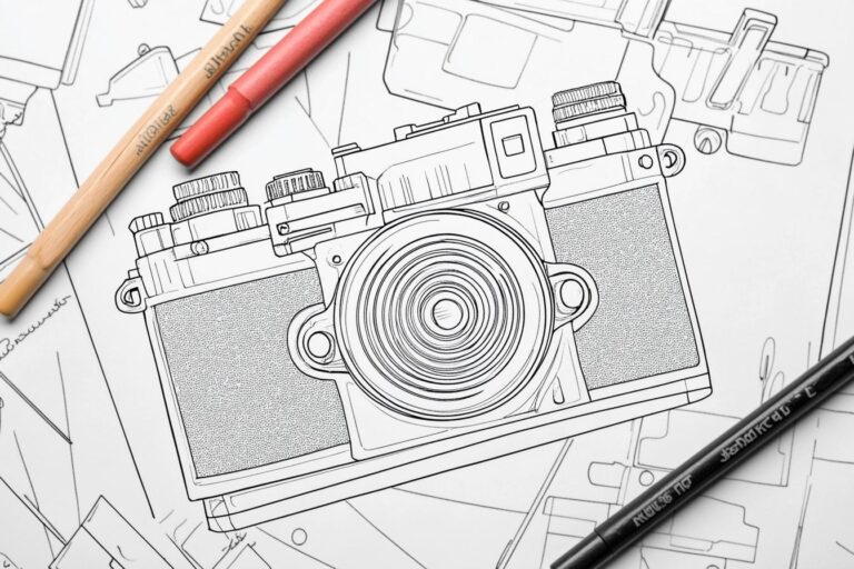 Camera Coloring Pages : Fun & Educational Activities for Kids