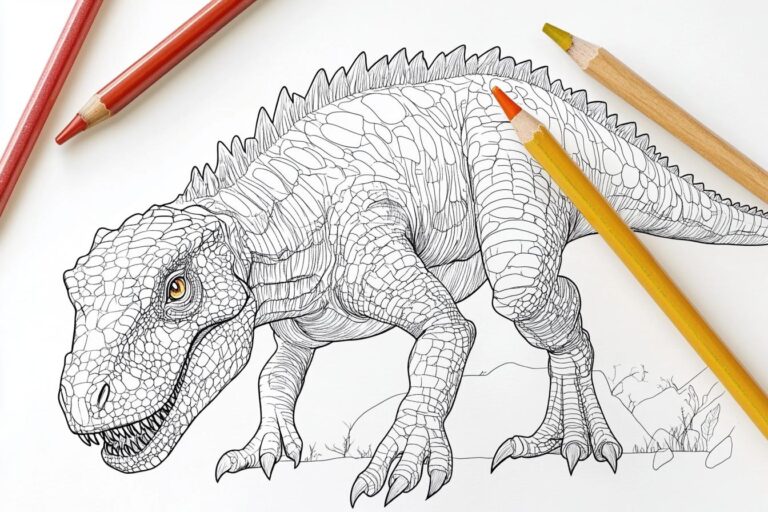 Carnotaurus Coloring Pages : Roar into Creative Fun