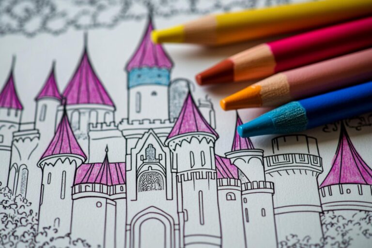 Castle Coloring Pages : Color Your Way to Medieval Adventures