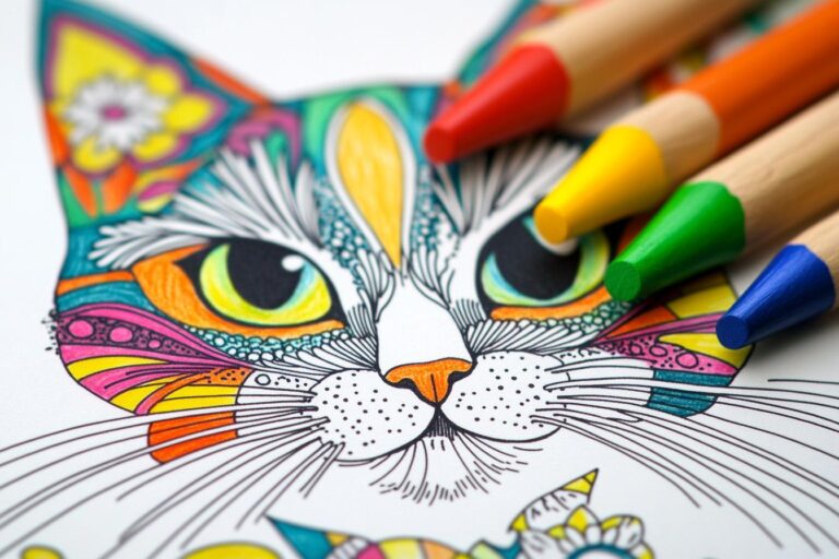 Cat Coloring Pages : Fun & Creative Activities for Kids & Adults