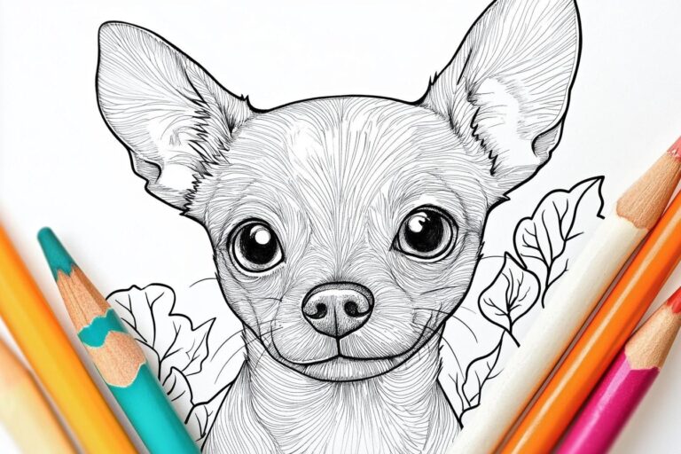 Chihuahua Coloring Pages : Fun for Kids and Adults