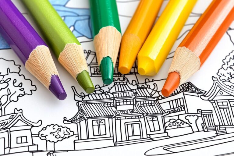 China Coloring Pages : Explore Chinese Landmarks, Culture, and More