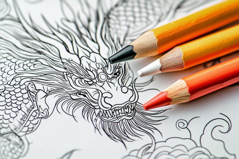 Chinese Dragon Coloring Pages : Unleash Creativity and Explore Chinese Culture