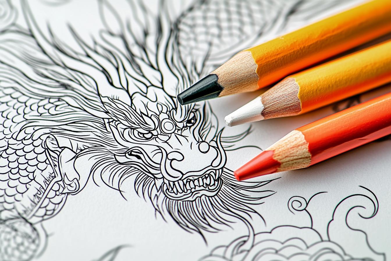 Chinese Dragon Coloring Pages Free Printable PDF Chinese Dragon Coloring Pages