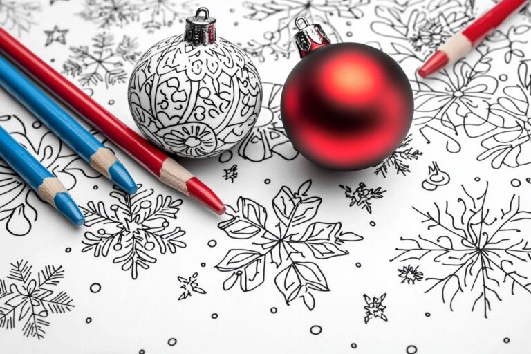 Christmas Coloring Pages : Spread Holiday Cheer with Creative Coloring