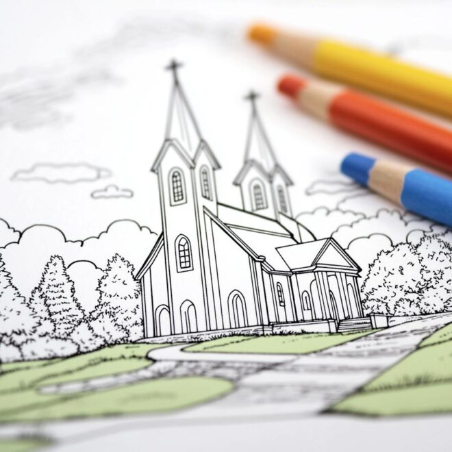 Church Coloring Pages : Coloring Fun for Faith & Learning