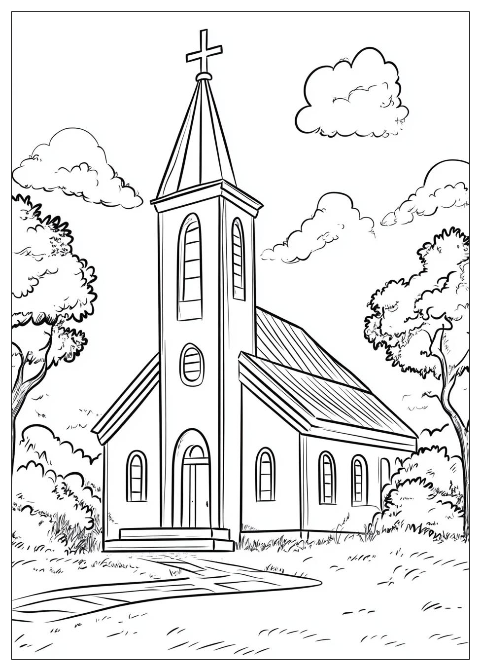 church_coloring_pages_2