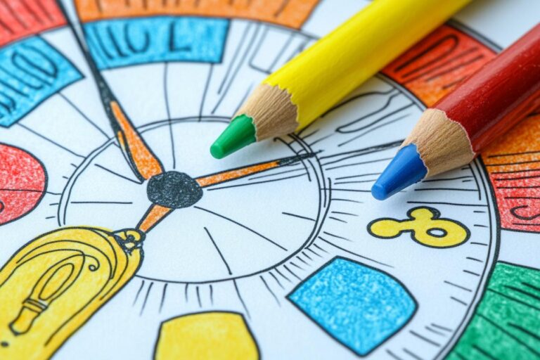 Clock Coloring Pages : Fun and Educational Timetelling Activity