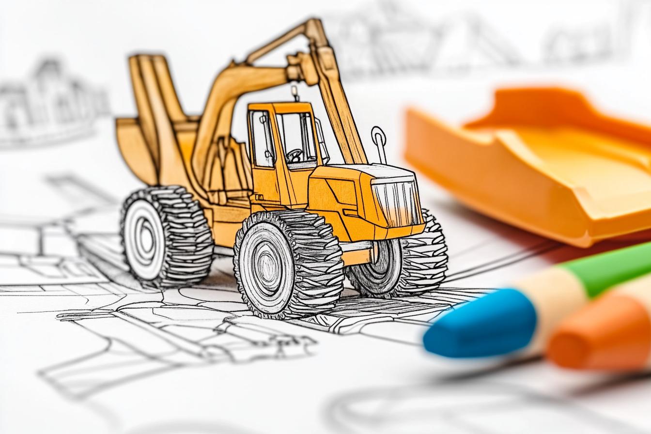 Construction Equipment Coloring Pages Free Printable PDF Construction Equipment Coloring Pages