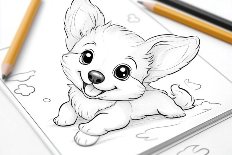 Corgi Coloring Pages : Fun & Free Printables for Kids & Adults