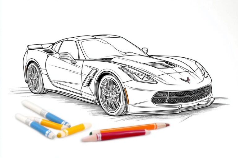 Corvette Coloring Pages : Color Your Dream Car