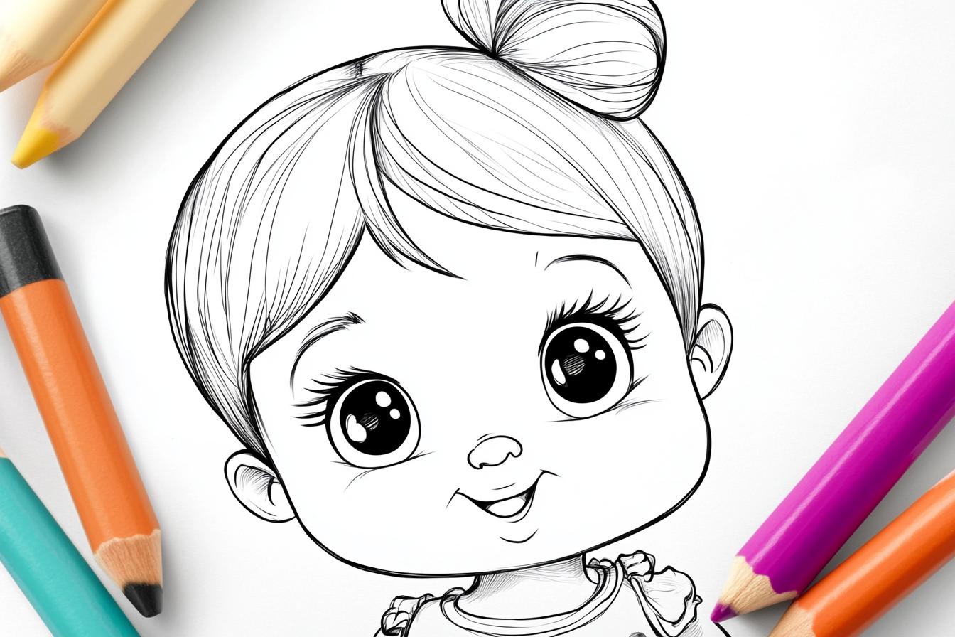 Cry Babies Coloring Pages Free Printable PDF Cry Babies Coloring Pages