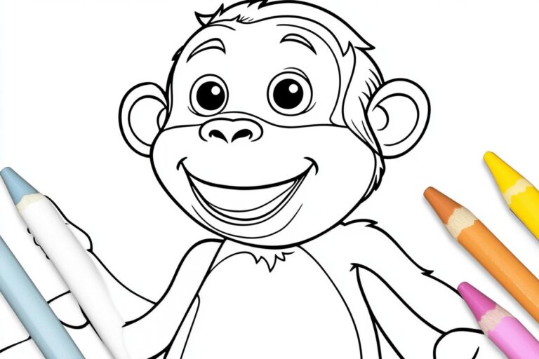 Curious George Coloring Pages : Fun for Kids to Color and Create