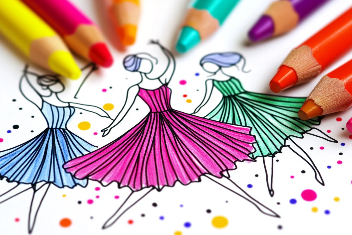 Dance Coloring Pages Free Printable PDF Dance Coloring Pages