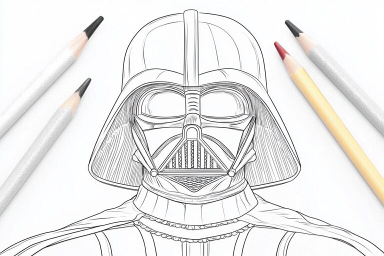 Darth Vader Coloring Pages : Unleash Your Inner Jedi With These Free Printables