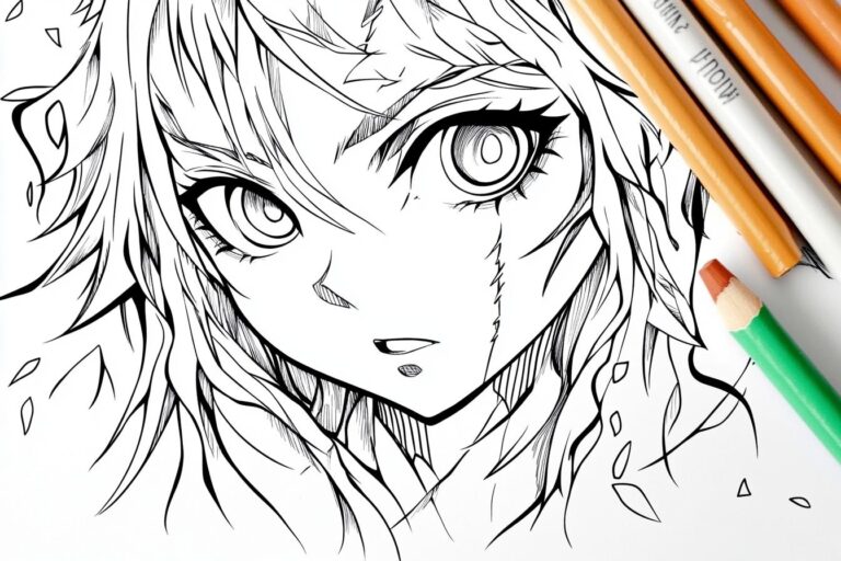 Demon Slayer Coloring Pages : Unleash Your Inner Artist