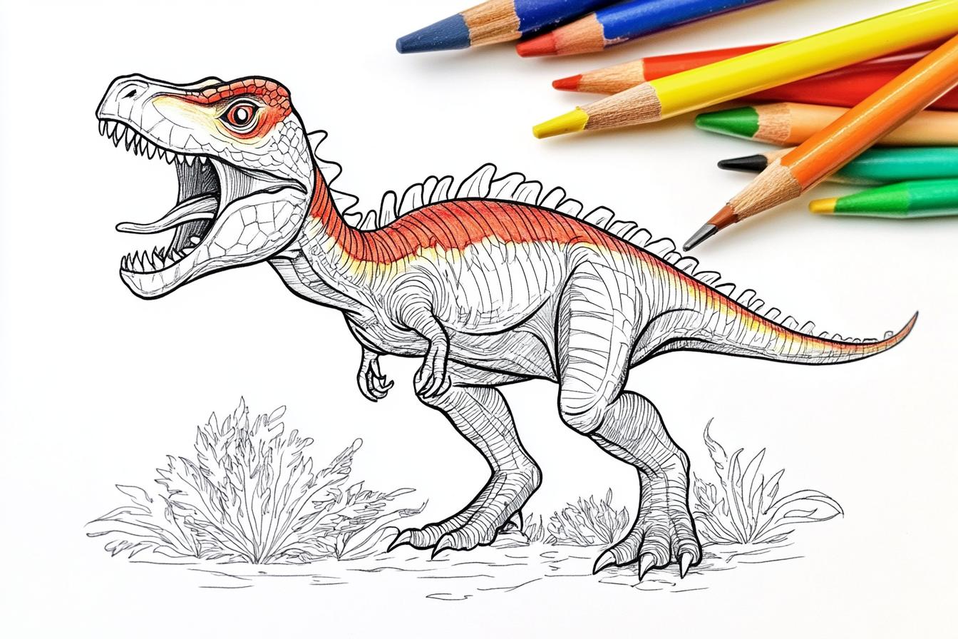 Dilophosaurus Coloring Pages Free Printable PDF Dilophosaurus Coloring Pages