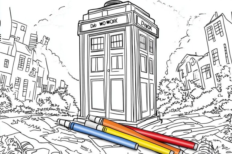Doctor Who Coloring Pages : Color Your TARDIS Adventures