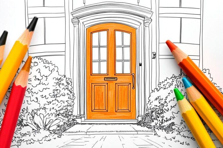 Door Coloring Pages : Unlock Creativity with Door Designs