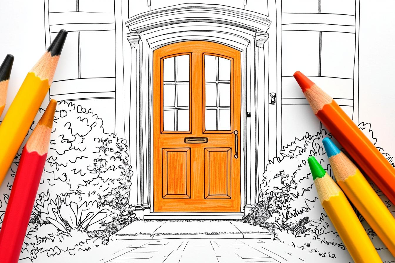 Door Coloring Pages Free Printable PDF Door Coloring Pages