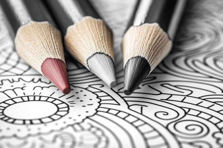 Dot Coloring Pages : Connect the Dots, Color, and Relax